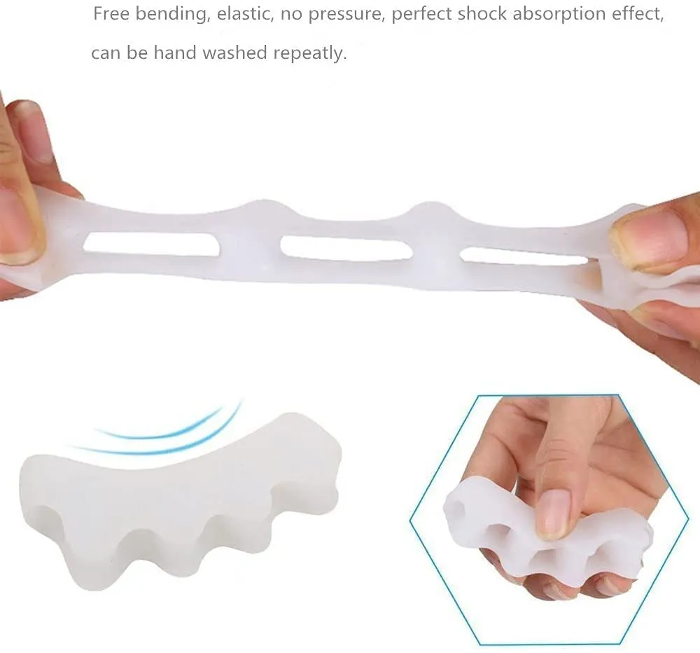 1 Pair Bangnistep GEL Toe Nail Separator Corrector Foot Care Products Toes Silicone Toe Separators Protector