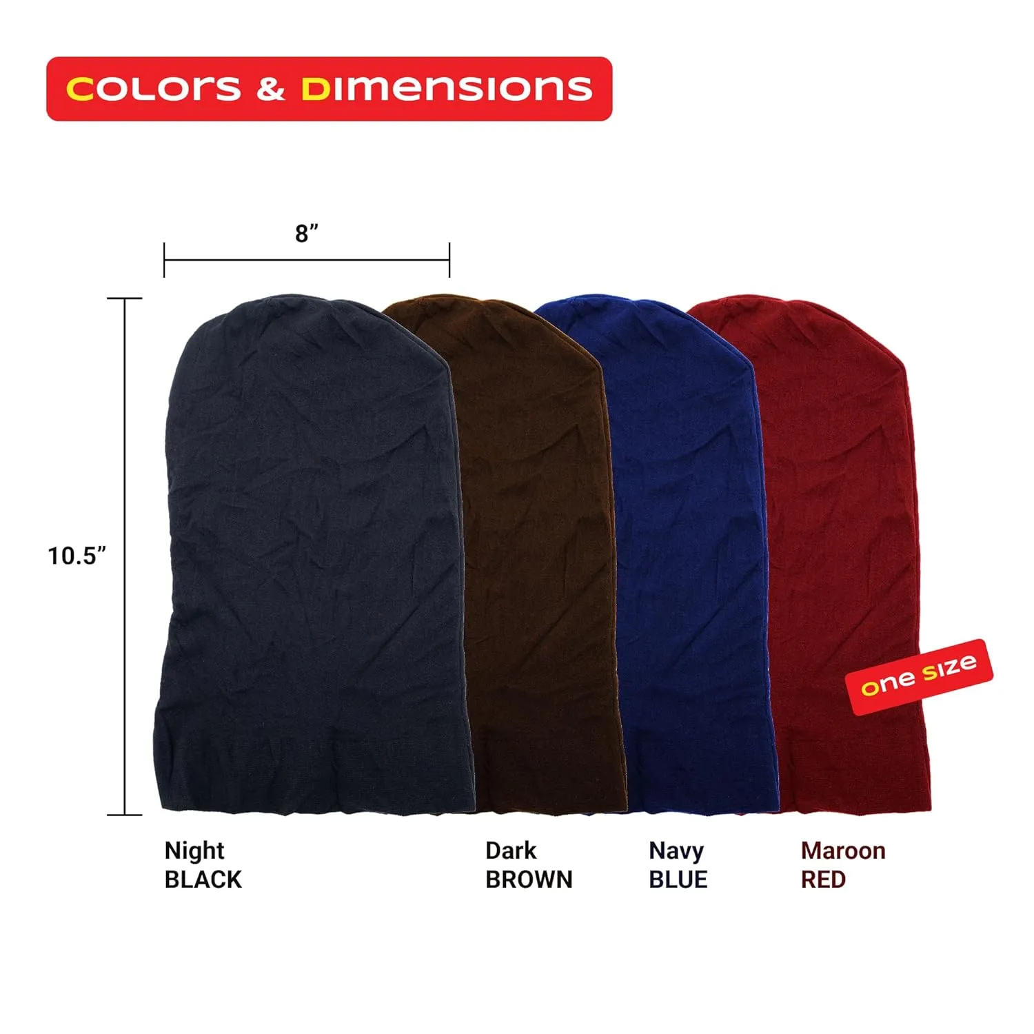 Beauty Town Unisex Sleeping Cap ?C Stretchable Soft Lightweight Night Headwear for Braids, Locs, and Dreads (Black)