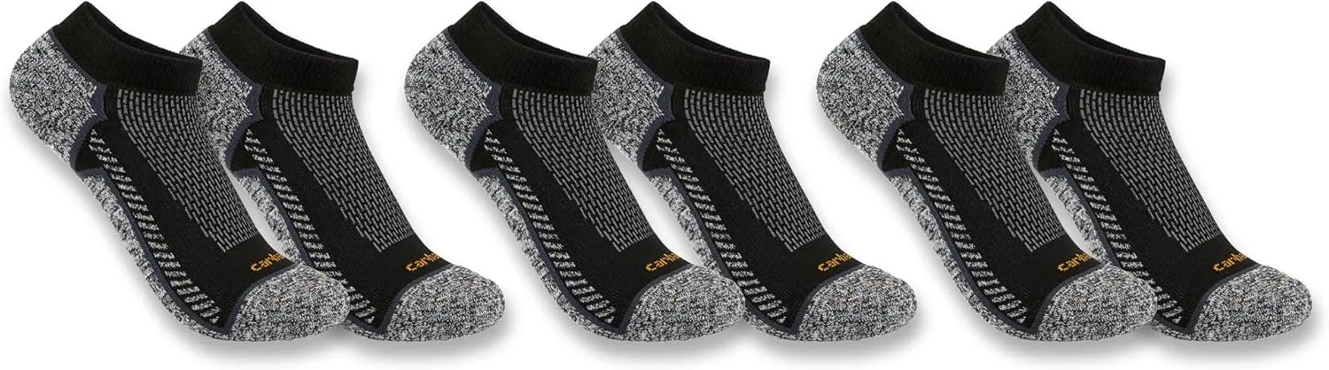 Carhartt Men's SL3283M Force? Lightweight Low-Cut Sock 3-Pack