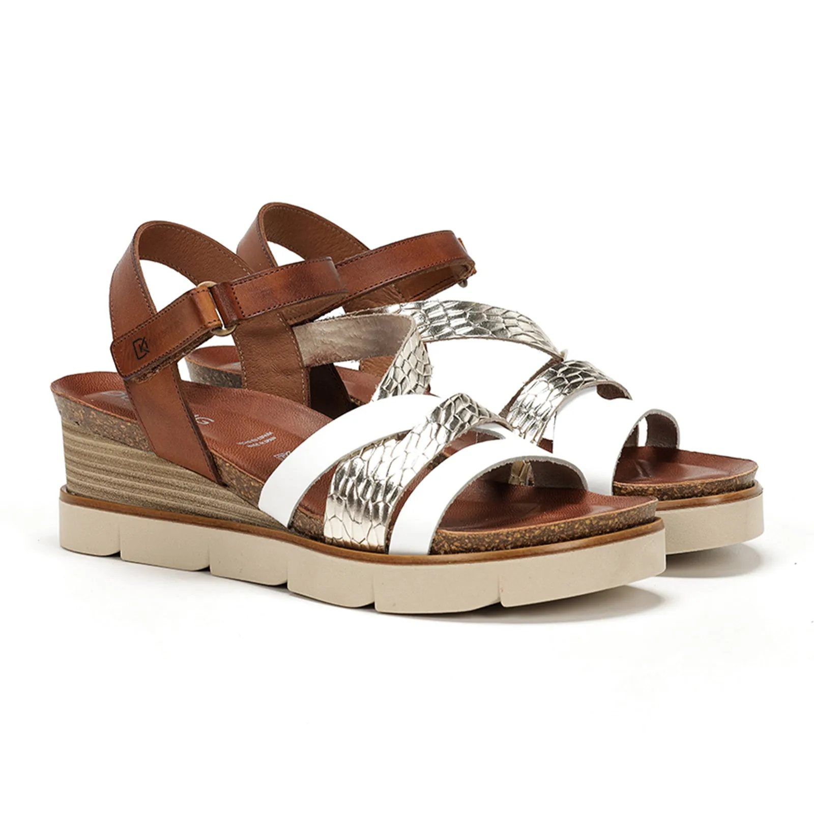 Dorking Agnes D9055 Wedge Sandal (Women) - Blanco