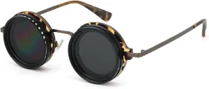 Hand Made Nd-400 9 Gears Round Polarized Adjustable Dimming Men Sunglasses women Filter Diving Fishing