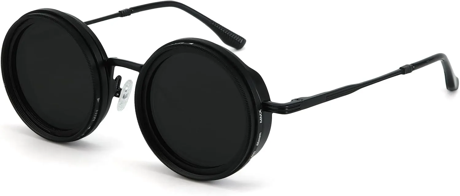 Hand Made Nd-400 9 Gears Round Polarized Adjustable Dimming Men Sunglasses women Filter Diving Fishing