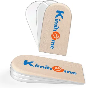 Heel Lift Inserts for Women Shoes - Kimihome Adjustable Gel Shoe Heels Insert Wedge for Women Uneven Legs Leg Length Discrepancies (3 Layers,Size L)