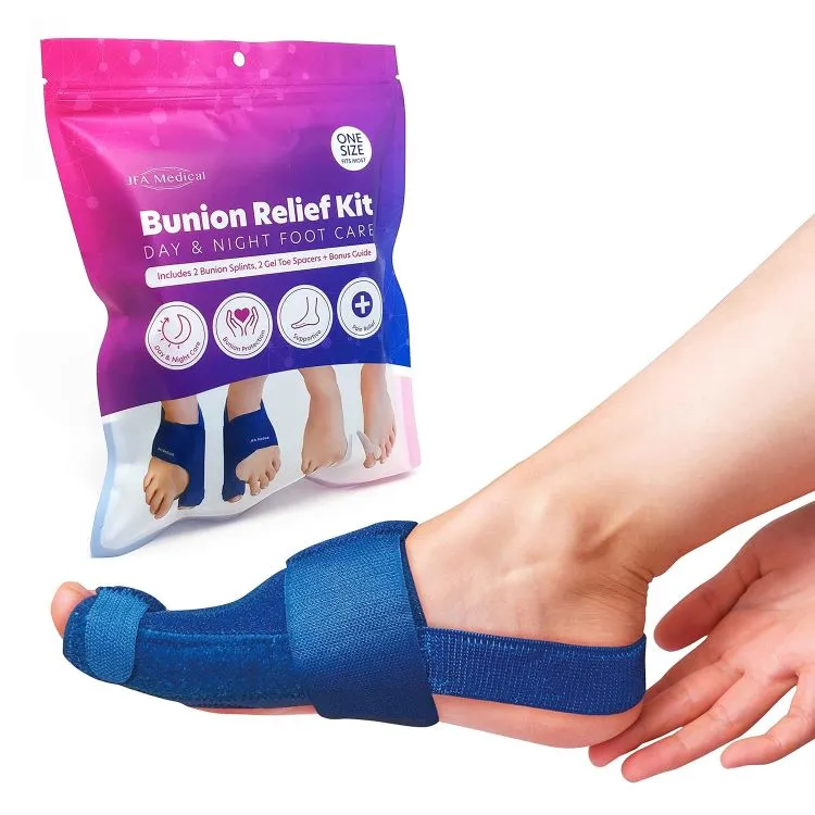JFA Medical Bunion Corrector Kit inc Splint Toe Separators | Adjustable