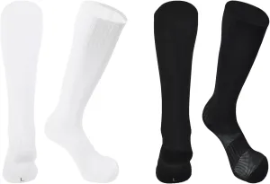 Kids Soccer Socks Baseball Socks with Cushioned Sole Knee High Socks for Youth Boys Girls 2 Pairs