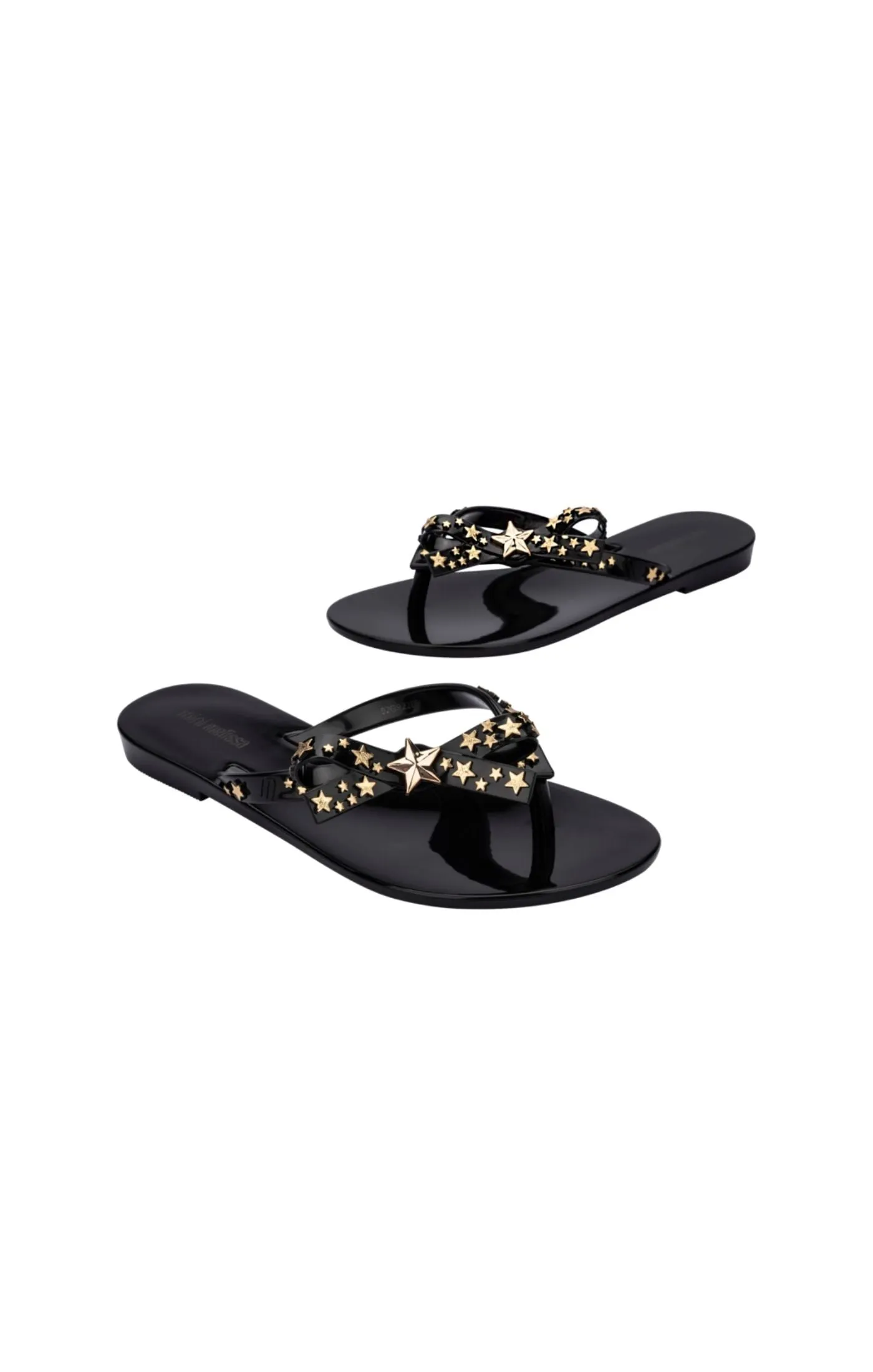 Mini Melissa Harmonic Stars Flip Flops - Black