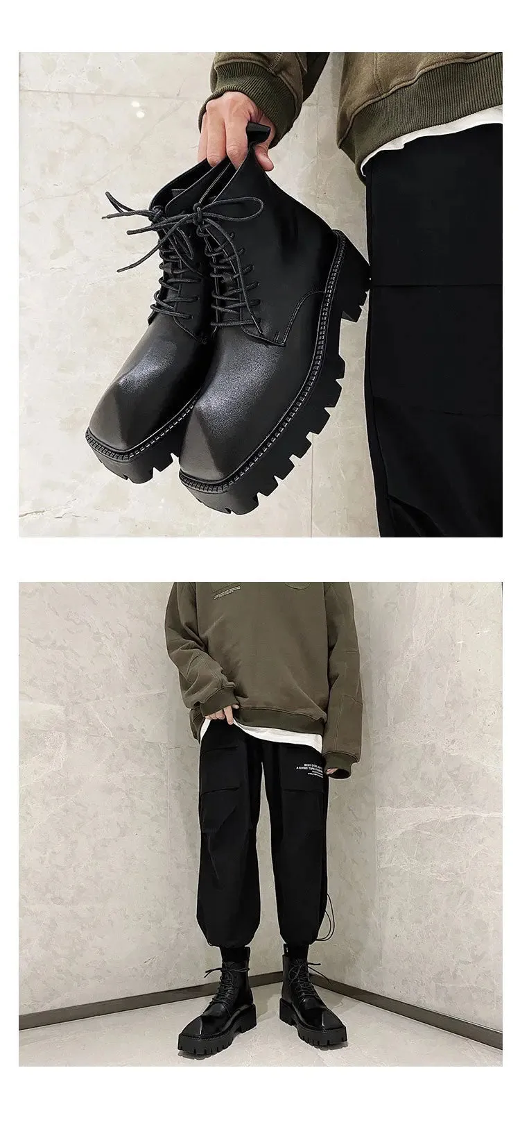 【New】Triangle Toe Leather Shoes