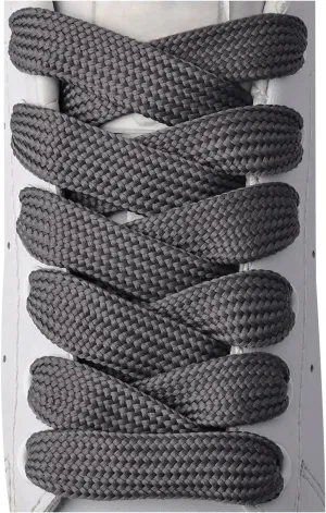 Olukssck 2 Paris Fat Shoe Laces for Sneakers, 5/8" Wide Athletic Shoelaces