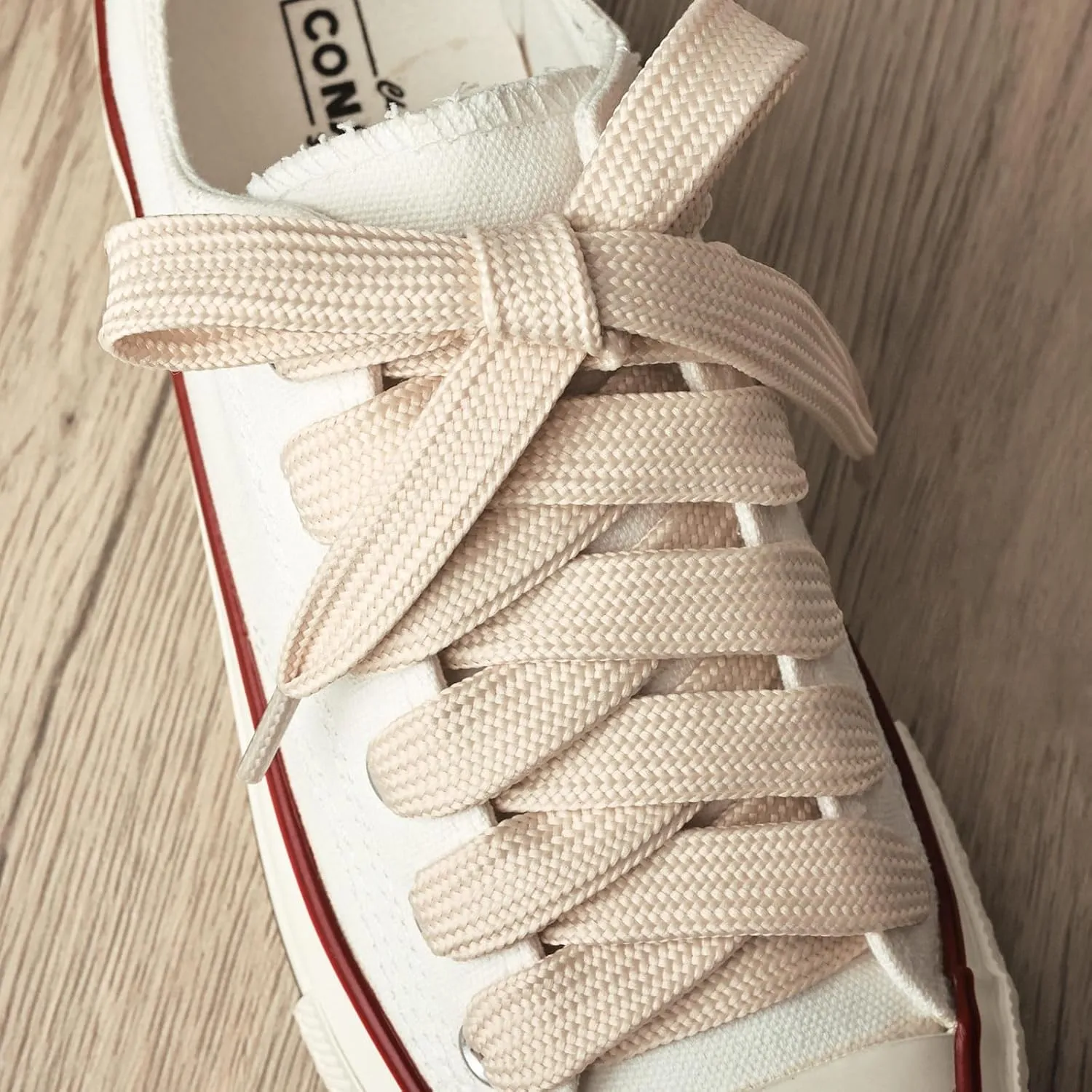 Olukssck 2 Paris Fat Shoe Laces for Sneakers, 5/8" Wide Athletic Shoelaces