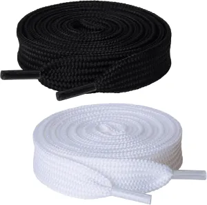 Olukssck 2 Paris Fat Shoe Laces for Sneakers, 5/8" Wide Athletic Shoelaces