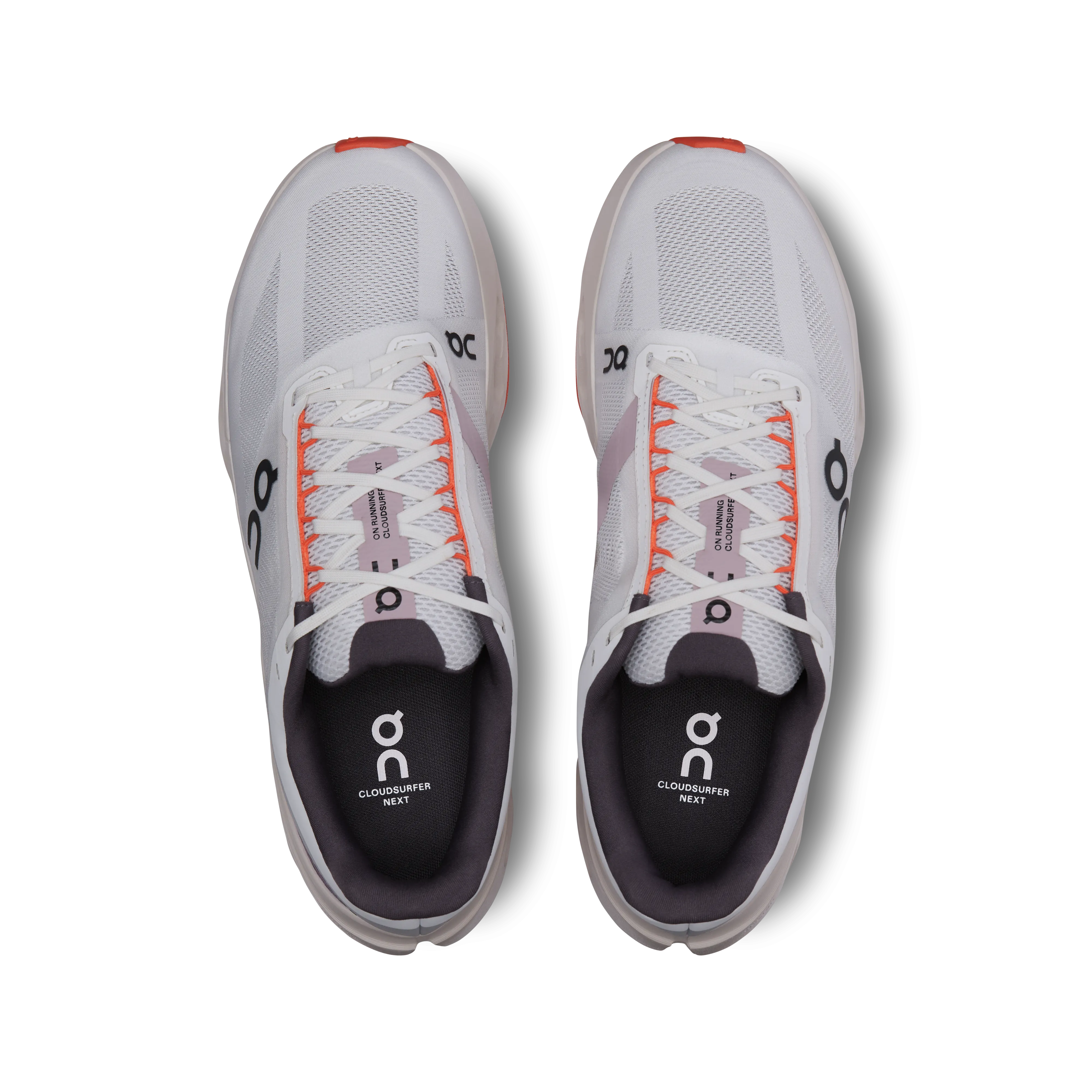 On Running Men's Cloudsurfer Next Wide Shoes - White / Flame