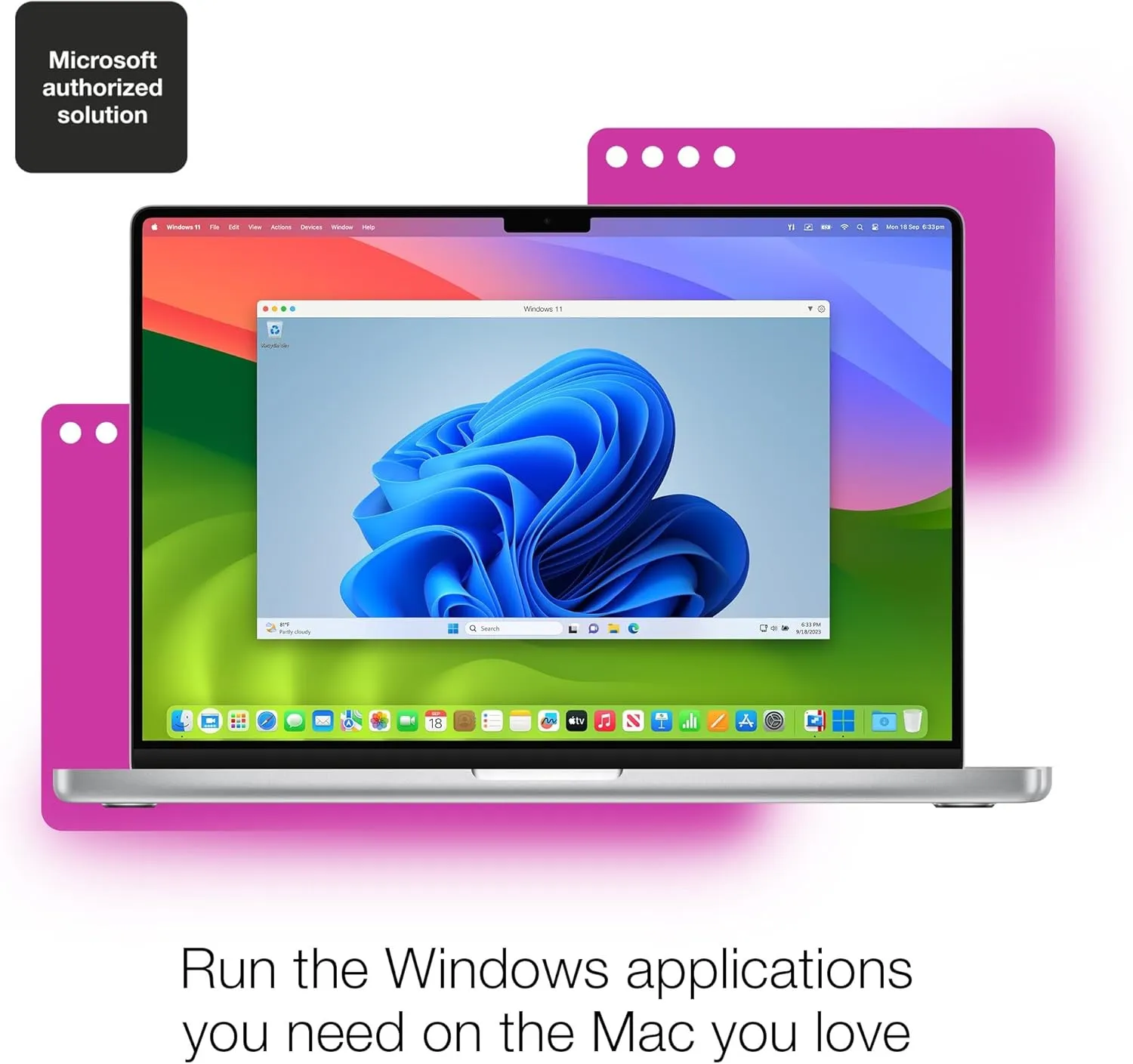 Parallels Desktop 20 for Mac | Run Windows on Mac Virtual Machine Software | Authorized by Microsoft| 1 Year Subscription [Mac Download]