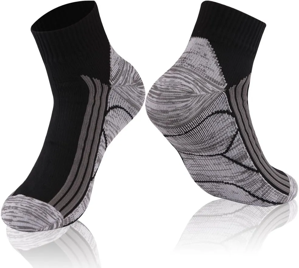 RANDY SUN Waterproof Socks, Unisex Cycling/Hunting/Fishing/Running Ankle Socks 1&2 Pair