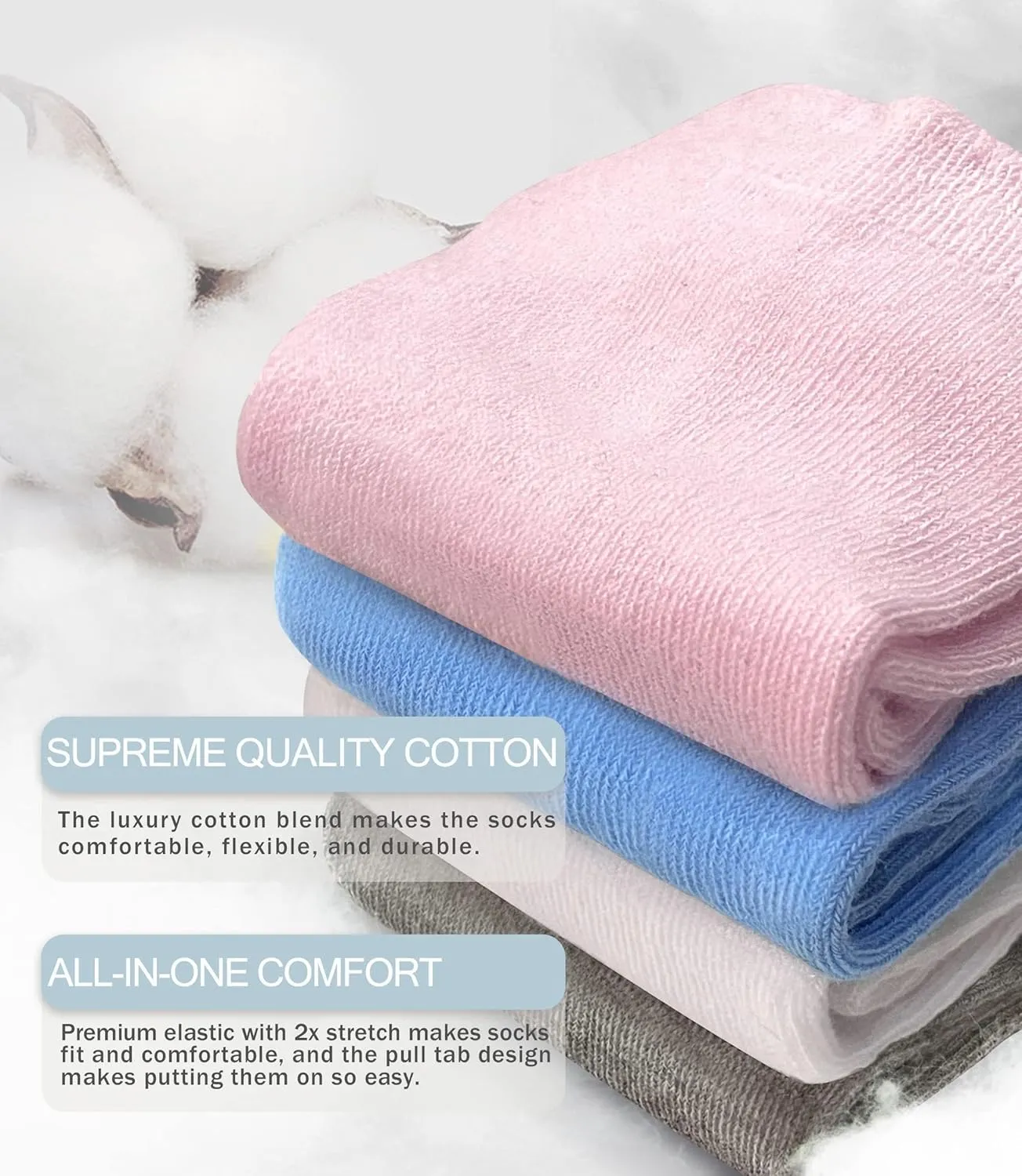 Simply Kids Non-Slip Toddler Ankle Socks (9 Pairs)  Superior Grip, Soft Cotton, for Active Baby Girls & Boys (Ages 0-7)