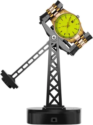 Single Watch Winder for Automatic Watches,Timer Shutdown,Adjustable Speed,Self Winding Turner,Rotating Device