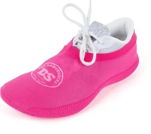 THE DANCESOCKS Carpet, Made in USA Original Over Sneaker Socks for Dance (1 Pair - Pink)