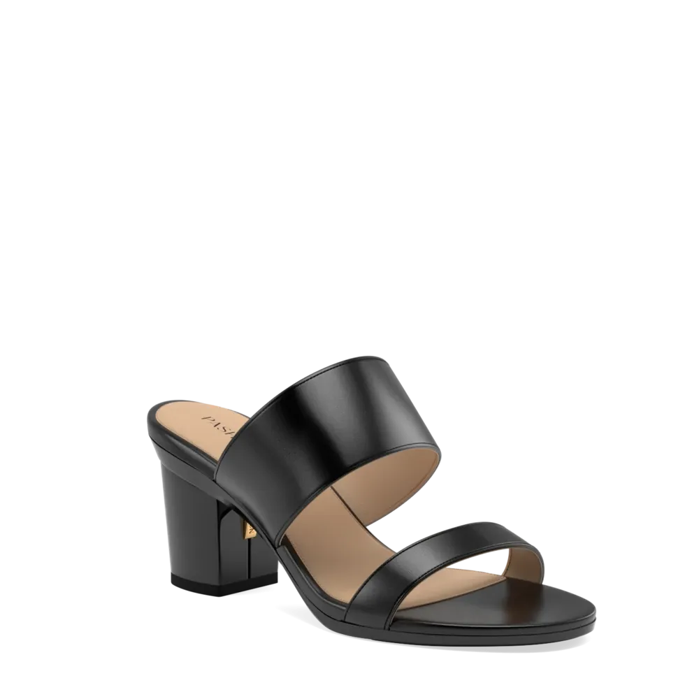 The Slide - Coal   Block Heel Kit 3 Coal