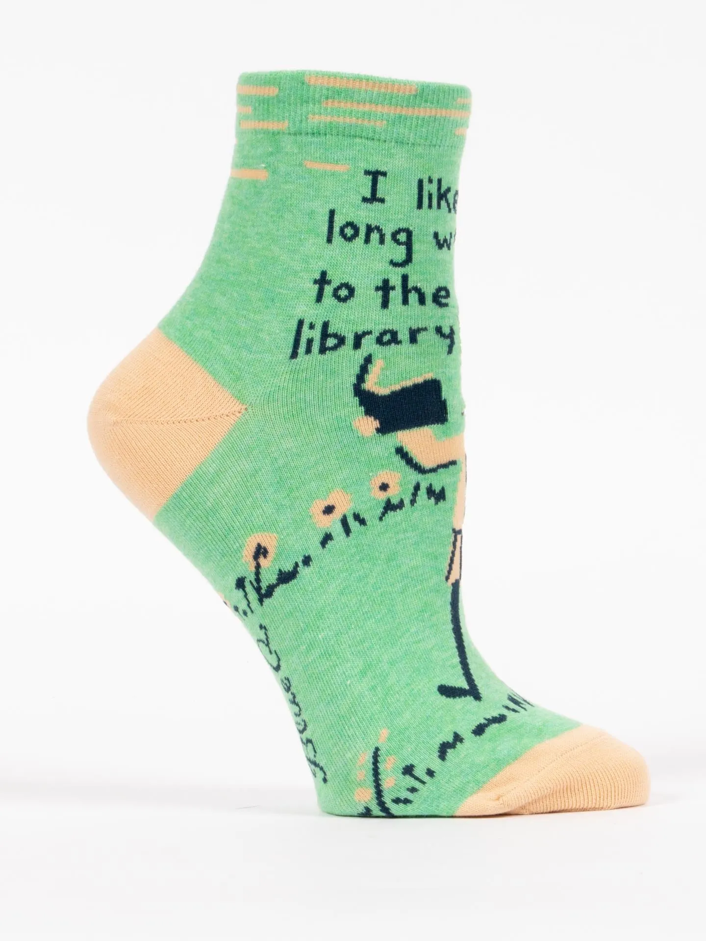 Women's I Like Long Walks To The Library Ankle