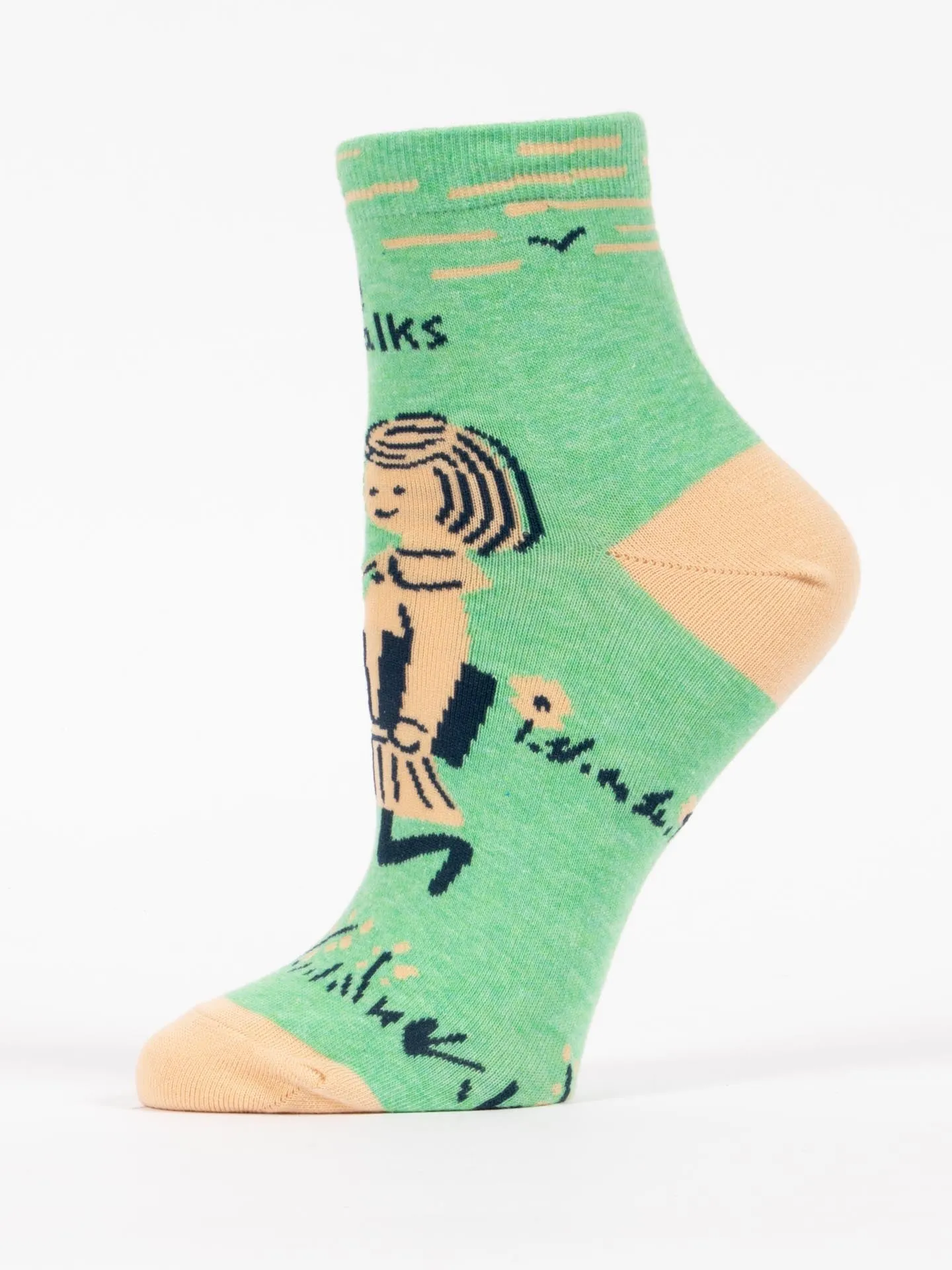 Women's I Like Long Walks To The Library Ankle