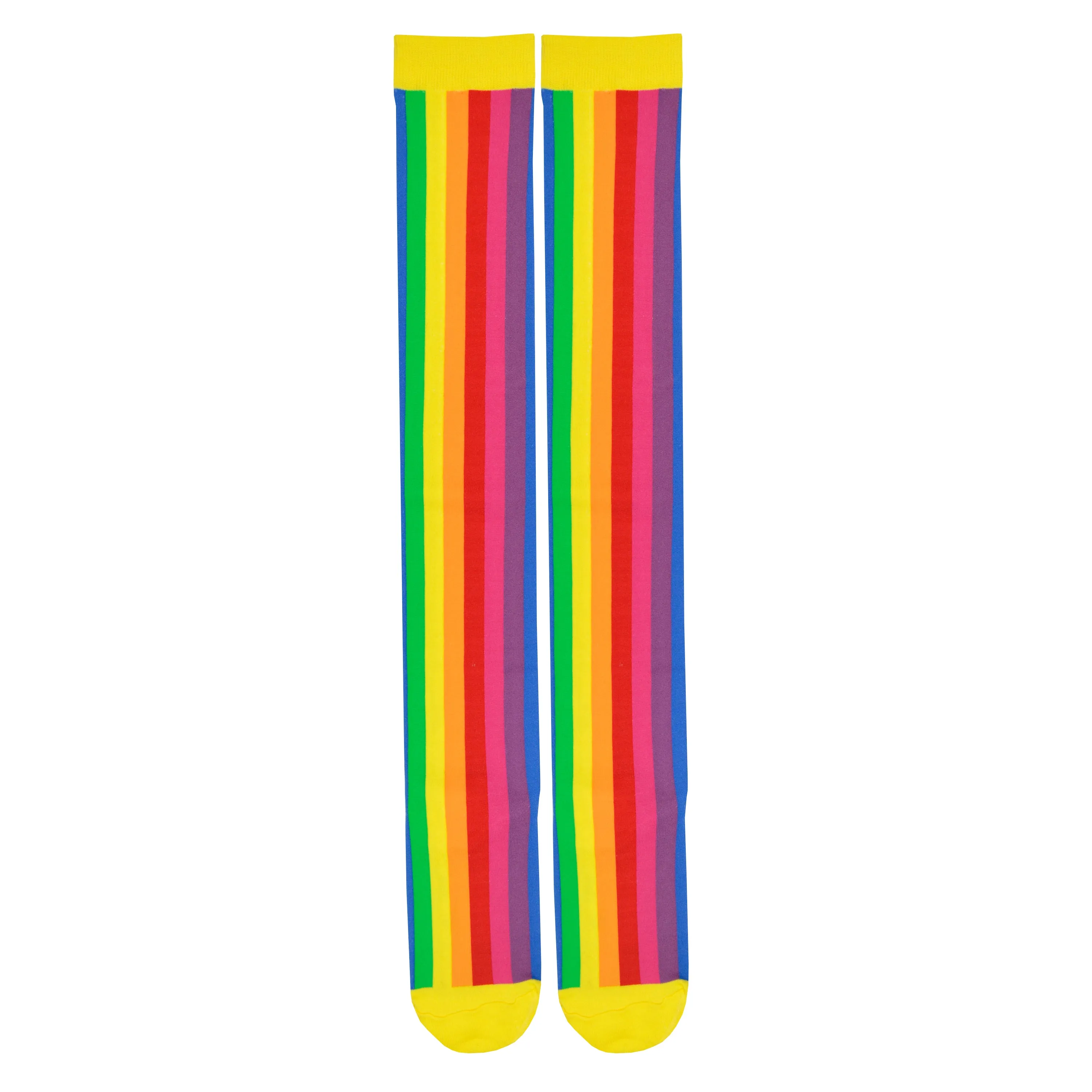 Women's Vertical Rainbow Over the Knee Socks